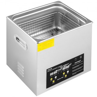 Limpiador Ultrasónico Mejorado de 10L (Calentador de 400W, Ultrasónico de 240W) Limpiador Ultrasónico Digital Profesional de Laboratorio con Temporizador de Calentador para Limpieza de Piezas e In...
