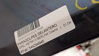 PARAGOLPES DELANTERO OPEL ASTRA H BERLINA Cosmo