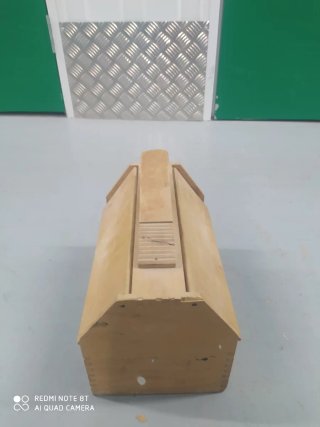 Caja Limpia Zapatos Madera