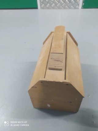Caja Limpia Zapatos Madera
