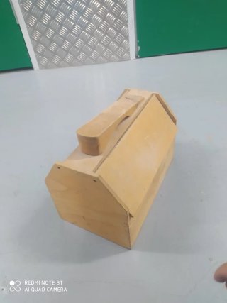 Caja Limpia Zapatos Madera