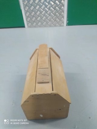 Caja Limpia Zapatos Madera