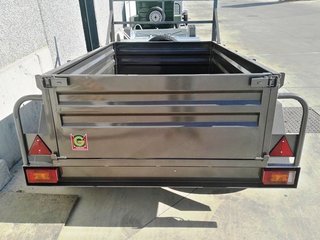 NUEVO: Remolque de dos ejes con freno 750 kg