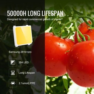 LED Grow Light, 150W Full Spectrum Dimmable, High Yield Samsung 2B1B Diodes Growing Lamp for Indoor Plants Seedling Veg and Bloom Greenhouse Growing, Daisy Chain Driver for 91.4 x 91.4 cm Grow Tent