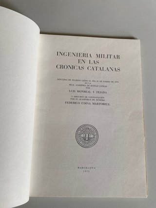 Libro Ingenieria militar en las crónicas catalanas