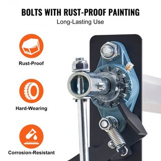 Kit di Rullo Telo a Manovella, Larghezza da 64" a 104", Lega di Alluminio, Rullo Telo Manuale per Camion a Benna con Manico Imbottito in Schiuma da 7", Perfetto per Camion a Benna, Resistente...