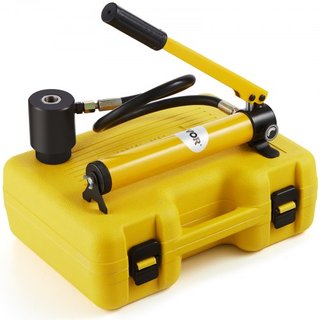 Kit de Punch Hidráulico de 10 Toneladas, Juego de Cortadores de Agujeros para Conductos de 1/2" a 2", Kits de Herramientas KO con Puncher de 6 Piezas, Herramientas para Conducir Hoja de Metal, Par...