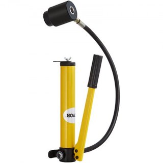 Kit de Punch Hidráulico de 10 Toneladas, Juego de Cortadores de Agujeros para Conductos de 1/2" a 2", Kits de Herramientas KO con Puncher de 6 Piezas, Herramientas para Conducir Hoja de Metal, Par...