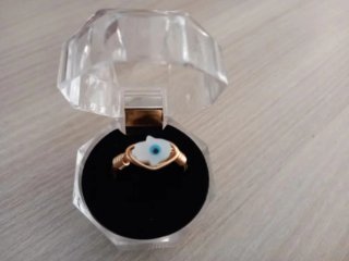 Anillo Mano de Fátima Ojo Turco Ajustable