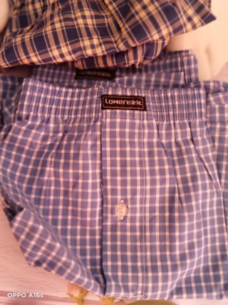 Boxer Lowereast Algodón Azul/Blanco Talla L