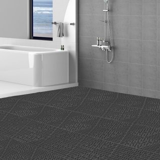Cojín Modular Interconectable, Paquete de 55 Mats de Drenaje de 30 x 30 cm, Baldosas de Drenaje de PVC Suave Interconectables, Agujeros de Drenaje Antideslizantes para Baño, Cocina, Piscina, Húmed...
