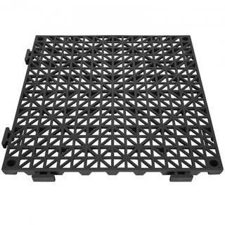 Cojín Modular Interconectable, Paquete de 55 Mats de Drenaje de 30 x 30 cm, Baldosas de Drenaje de PVC Suave Interconectables, Agujeros de Drenaje Antideslizantes para Baño, Cocina, Piscina, Húmed...