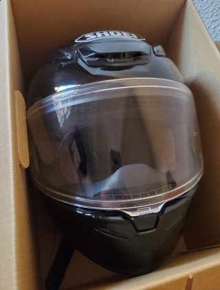 Casco Shoei NXR 2 Negro + intercomunicador edge