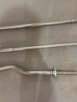 Conjunto 3 barras de pesas
