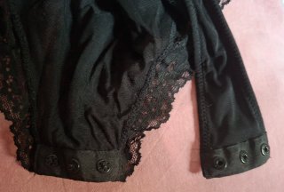 Body de encaje negro