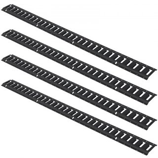 Kit de Rieles de Amarre E, 18PCS Set de 5' E-Tracks Incluye 4 Rieles de Acero y 8 Anclajes en O y 4 Puntos de Amarre con D-Ring y 2 Correas de Tracción, Accesorios de Seguridad para Carga de Motoc...