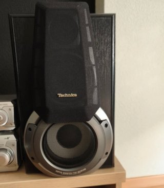 Equipo de sonido Technics 5 CD, Doble Cassette