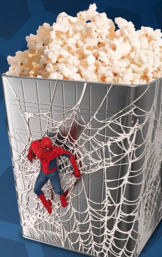 Palomitero Spiderman Metálico Telaraña