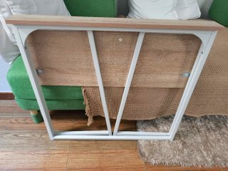 Escritorio plegable madera y metal