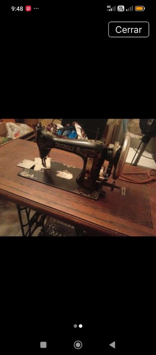 Máquina de coser antigua Gritzner 1925