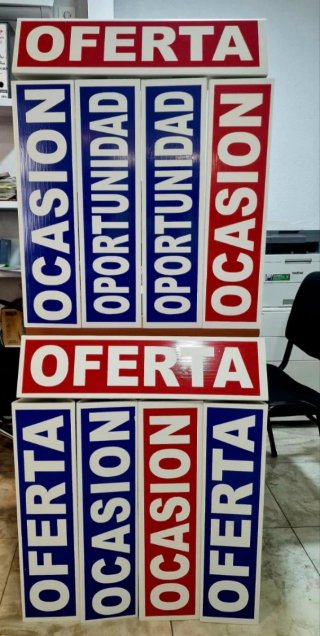 Carteles de ocasión y oferta