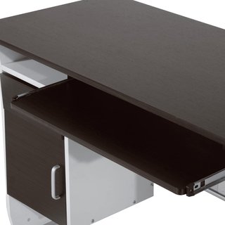 Escritorio para Computadora Porta PC, Escritorio para Habitación y Oficina con Cajón de Madera 100X52X75 Cm