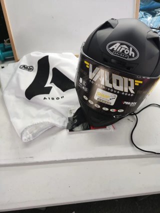 Airoh Valor Casco, Unisex, Color Black Matt, XL