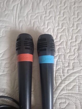Singstar PS2: 2 Micrófonos + 2 Juegos