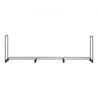 Soporte para leña de exterior de 3.9 m con cubierta, 386 cm x 36 cm x 117 cm, soporte de leña resistente y cubierta impermeable de Oxford 600D para chimenea, patio, almacenamiento de troncos inter...