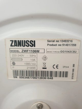 Lavadora Zanussi
