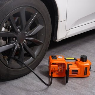Gato Hidráulico Eléctrico para Automóviles 5 Toneladas 12V con Compresor de Aire Incorporado