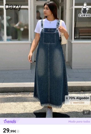 Vestido Peto Vaquero Shein Talla 3XL NUEVO