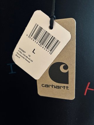 Sudadera Carhartt Negra Bordada