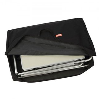 Mesa de Cocina para Camping Plegable y Portátil con 1 Armario y Paravientos