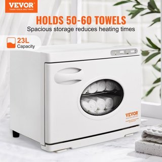 Calentador de Toallas Calientes, Calentadores de Toallas Spa de Gran Capacidad de 23L con Ventana Transparente, 2 Estantes de Acero Inoxidable, Capacidad para 50-60 Toallas, Calentamiento Rápido 2...