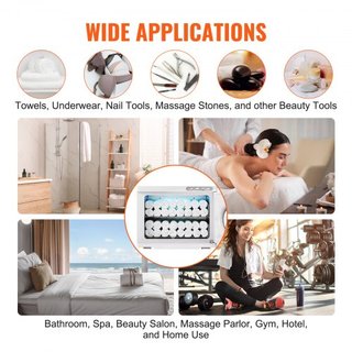 Calentador de Toallas Calientes, Calentadores de Toallas Spa de Gran Capacidad de 23L con Ventana Transparente, 2 Estantes de Acero Inoxidable, Capacidad para 50-60 Toallas, Calentamiento Rápido 2...