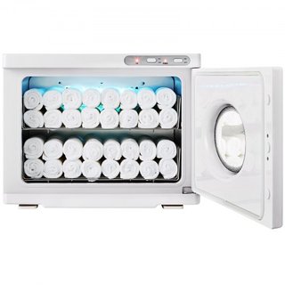 Calentador de Toallas Calientes, Calentadores de Toallas Spa de Gran Capacidad de 23L con Ventana Transparente, 2 Estantes de Acero Inoxidable, Capacidad para 50-60 Toallas, Calentamiento Rápido 2...