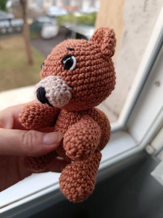 Orsetto amigurumi cotone fatto a mano