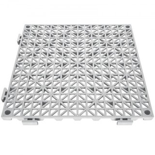 Cojín Modular Interconectable, Paquete de 50 Mats de Drenaje de 30 x 30 cm, Baldosas de Drenaje de PVC Suave Interconectables, Agujeros de Drenaje Antideslizantes para Baño, Cocina, Piscina, Área ...