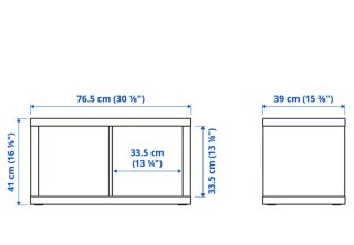 Estantería Ikea 2 huecos blanca