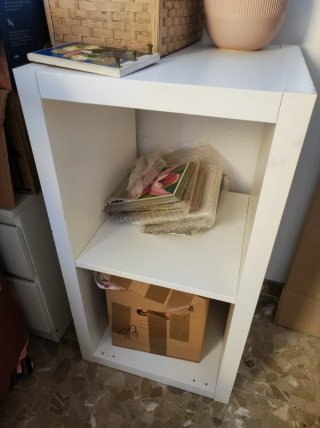 Estantería Ikea 2 huecos blanca