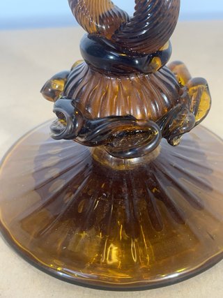 Excelente Jarra de Cristal Soplado Mallorquín