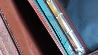 Maletín Portafolios Ejecutivo Verde y Marrón