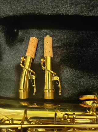 Saxofón Soprano Dorado con Estuche