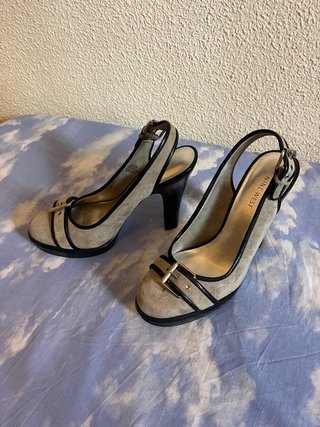 Zapatos NINE WEST gris y negro Talla 39