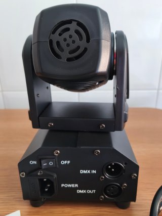 Mini Cabeza Móvil LED RGBW DMX UKing