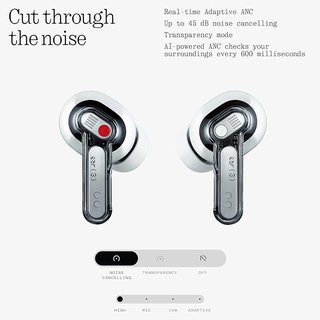 Auriculares Nothing Blancos y Plateados