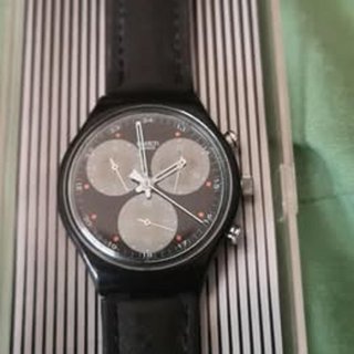 Reloj Swatch Chronograph 22 Jewels Negro