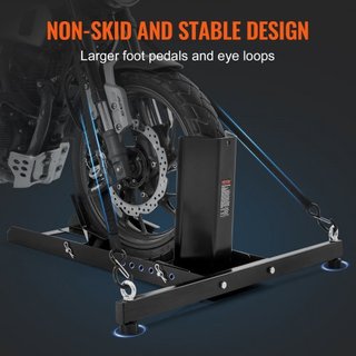 Soporte de Motocicleta Chock de Rueda para Neumático Frontal o Trasero Tamaño 15