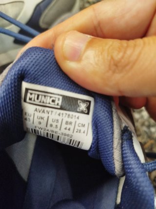 Zapatillas Munich Hombre Azul/Blanco